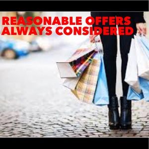 REASONABLE OFFERS CONSIDERED